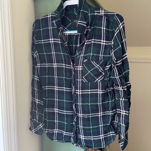 Rails button down plaid shirt
